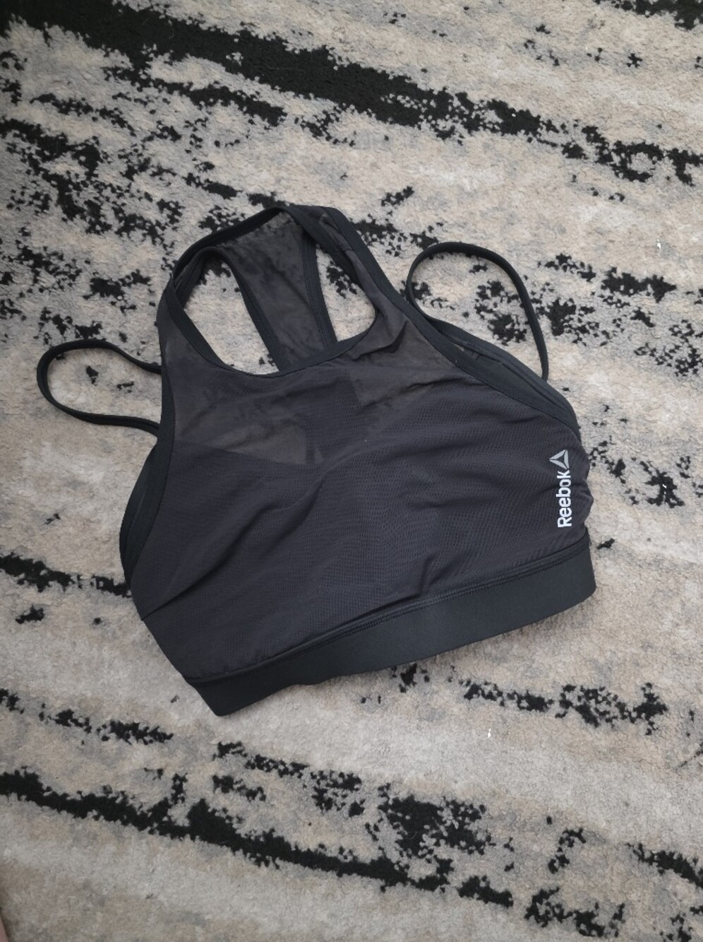 Reebok Girls' Black Sports Bra - Comfortable Support
